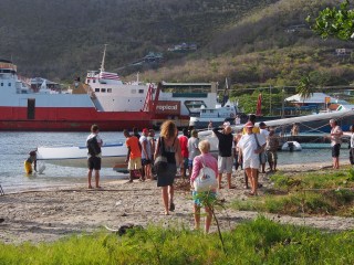 launching  double-ender Crystal Claire