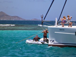 Re-attaching Rhin's anchor chain
