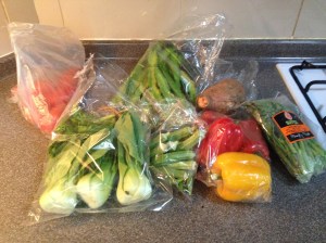 Friday's veggie haul