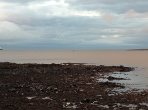 Sunset reflected on Donaghadee Sound