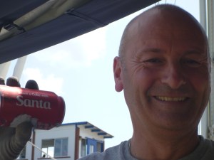 Neil got an unseasonable drink