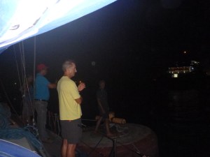 Buoy dancing Gatun Lake