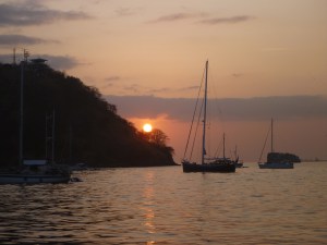 Dawn in La Playita anchorage