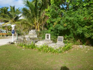 Graves in the front garden