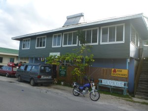 The yacht club - really a bar with internet and a library