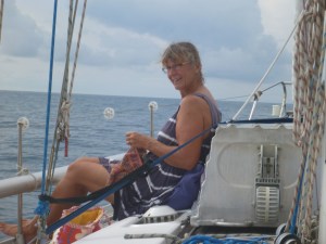 A comfy spot for knitting