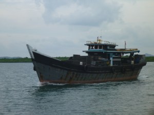 Another local boat off Batam